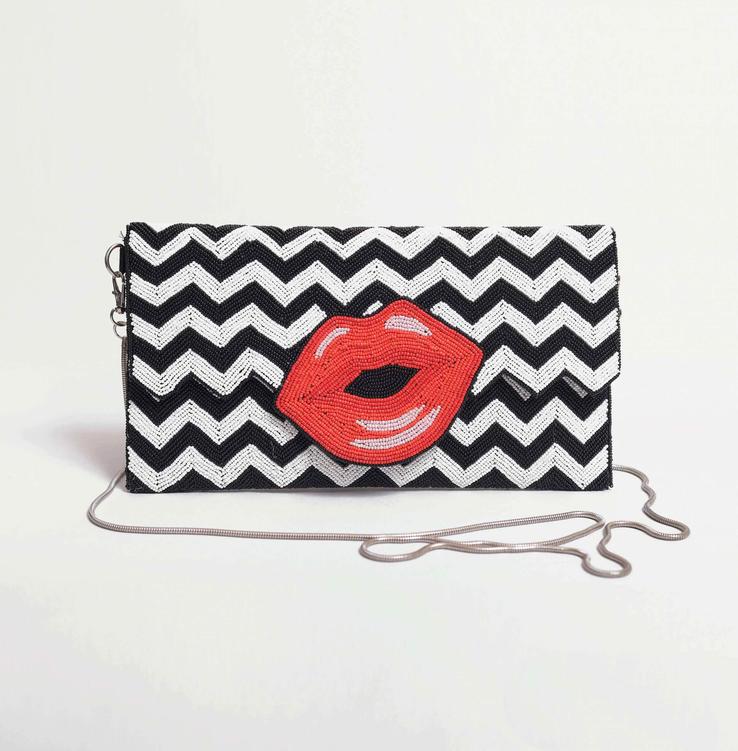 Center Lips Printed Bags 